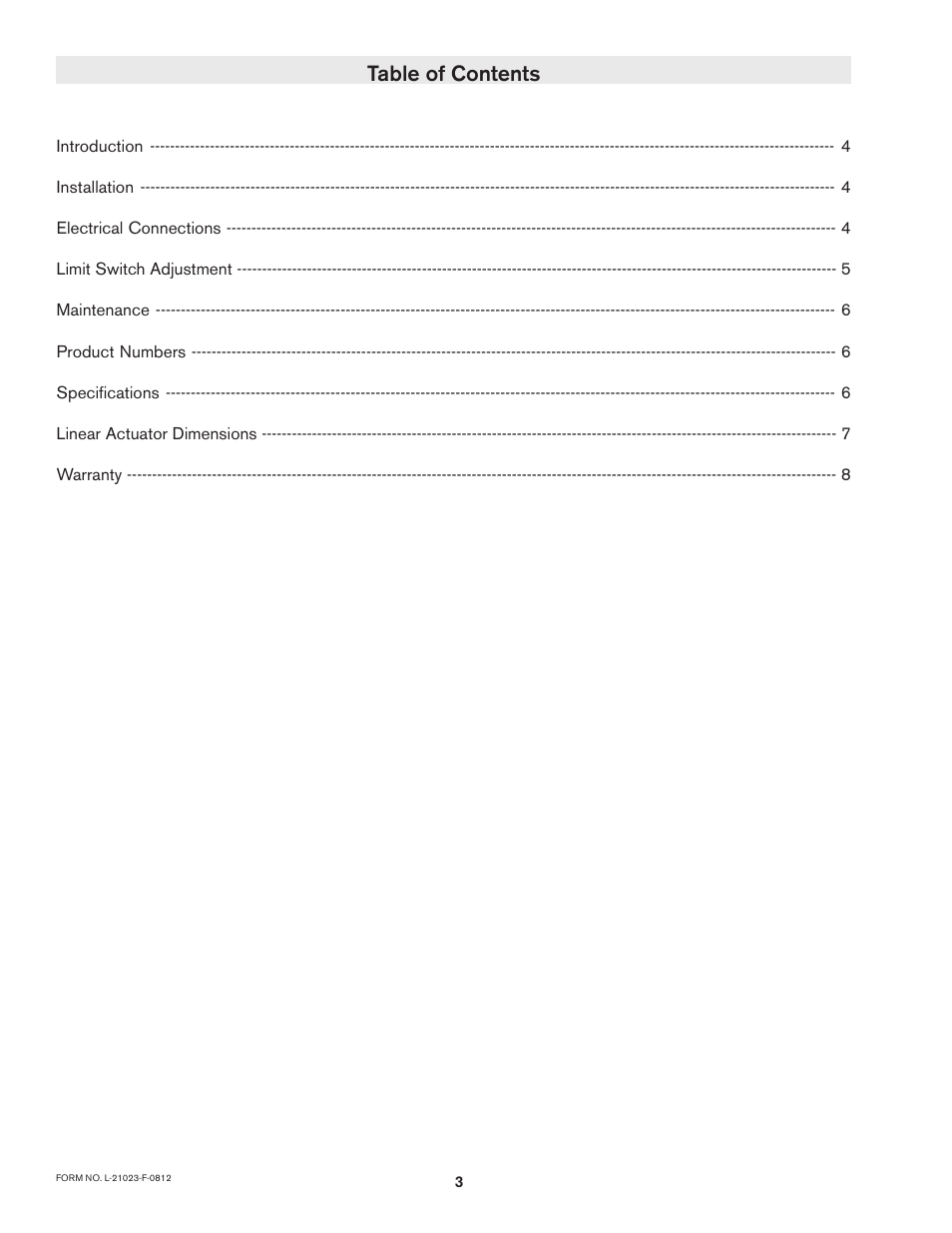 Nexen Linear Actuator 912732 User Manual | Page 3 / 9