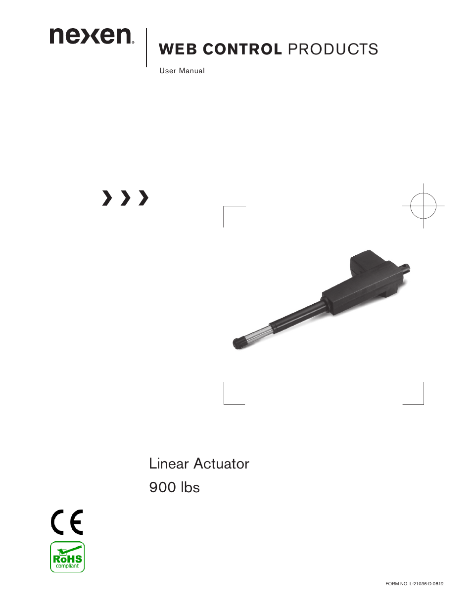 Nexen Linear Actuator 912734 User Manual | 8 pages