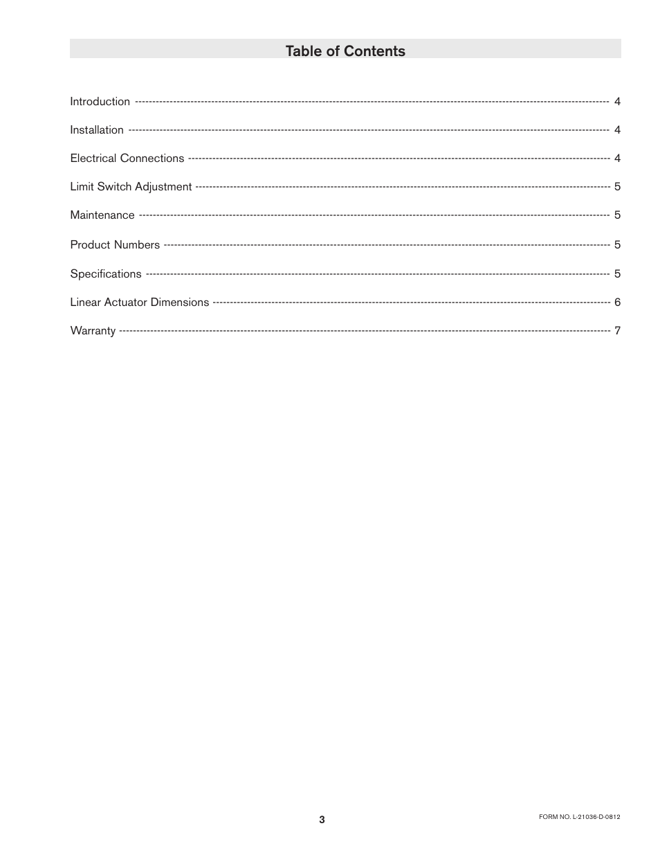 Nexen Linear Actuator 912734 User Manual | Page 3 / 8