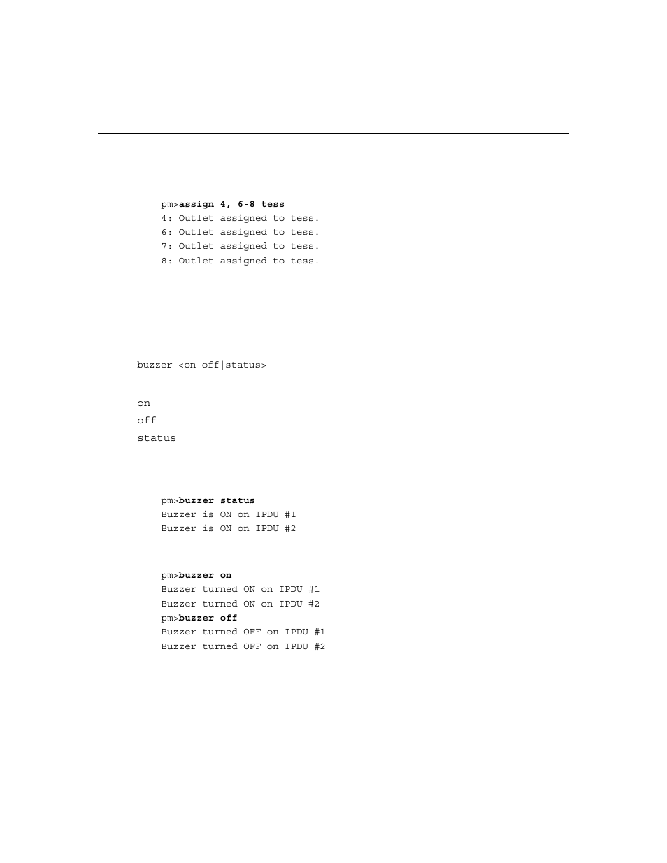 Buzzer, Current | Cyclades PM IPDU User Manual | Page 47 / 102
