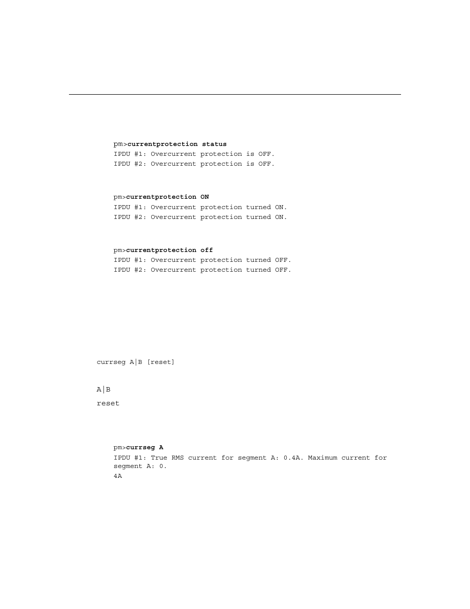 Currseg | Cyclades PM IPDU User Manual | Page 49 / 102