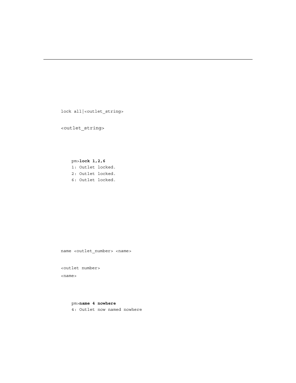 Lock, Name | Cyclades PM IPDU User Manual | Page 60 / 102
