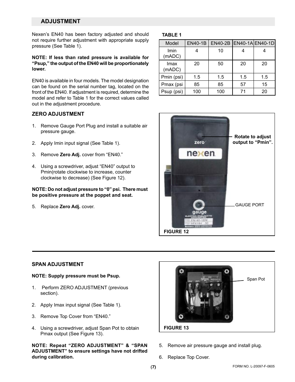 Nexen EN40-2B 912004 User Manual | Page 7 / 10