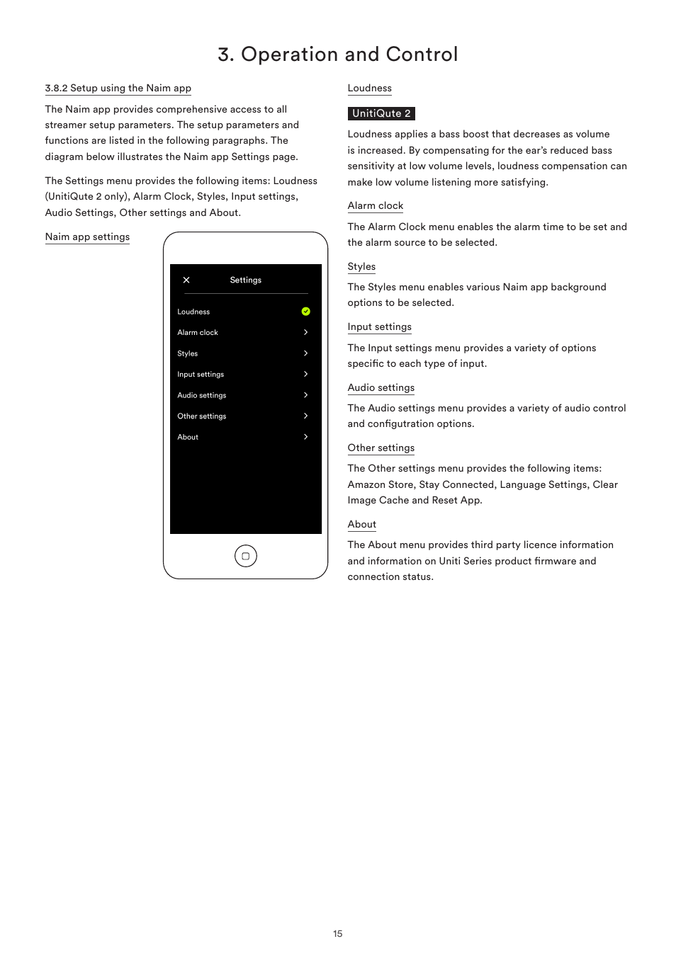 Operation and control | Naim Audio SuperUniti User Manual | Page 17 / 36
