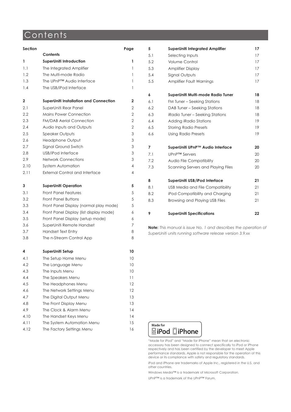 Naim Audio SuperUniti User Manual | Page 2 / 24
