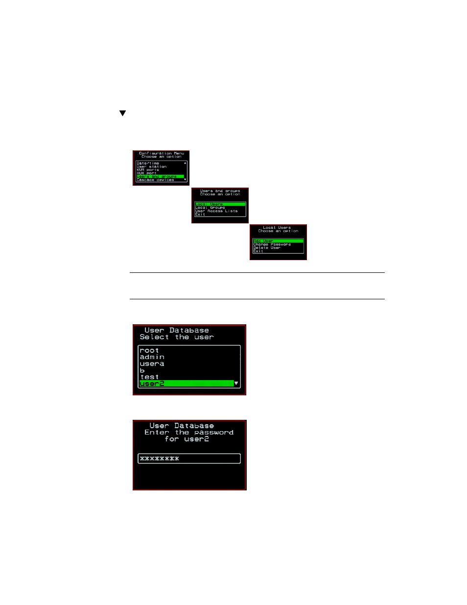 To change a password using the osd | Cyclades User's Guide User Manual | Page 107 / 506