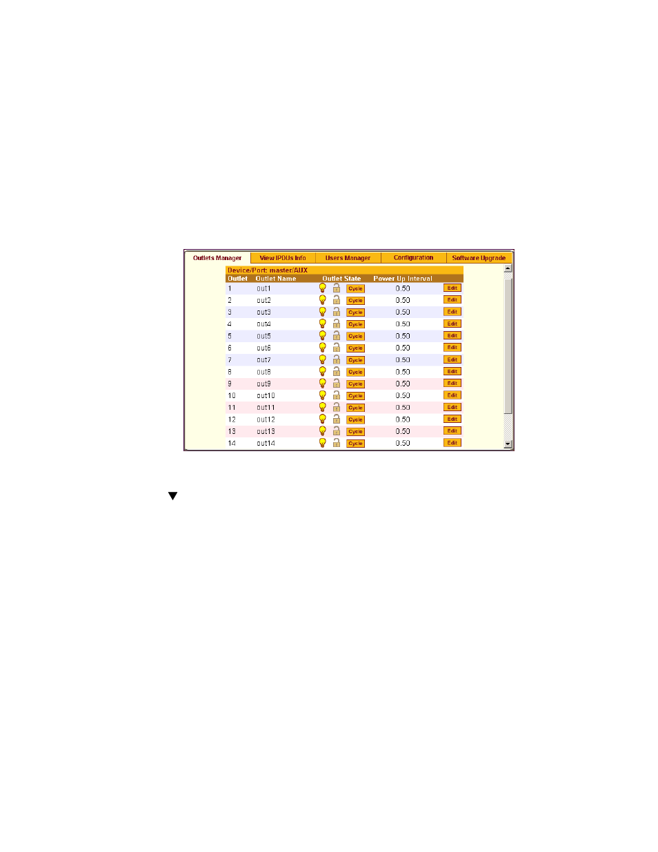 To view status, lock, unlock, rename, or | Cyclades User's Guide User Manual | Page 179 / 506