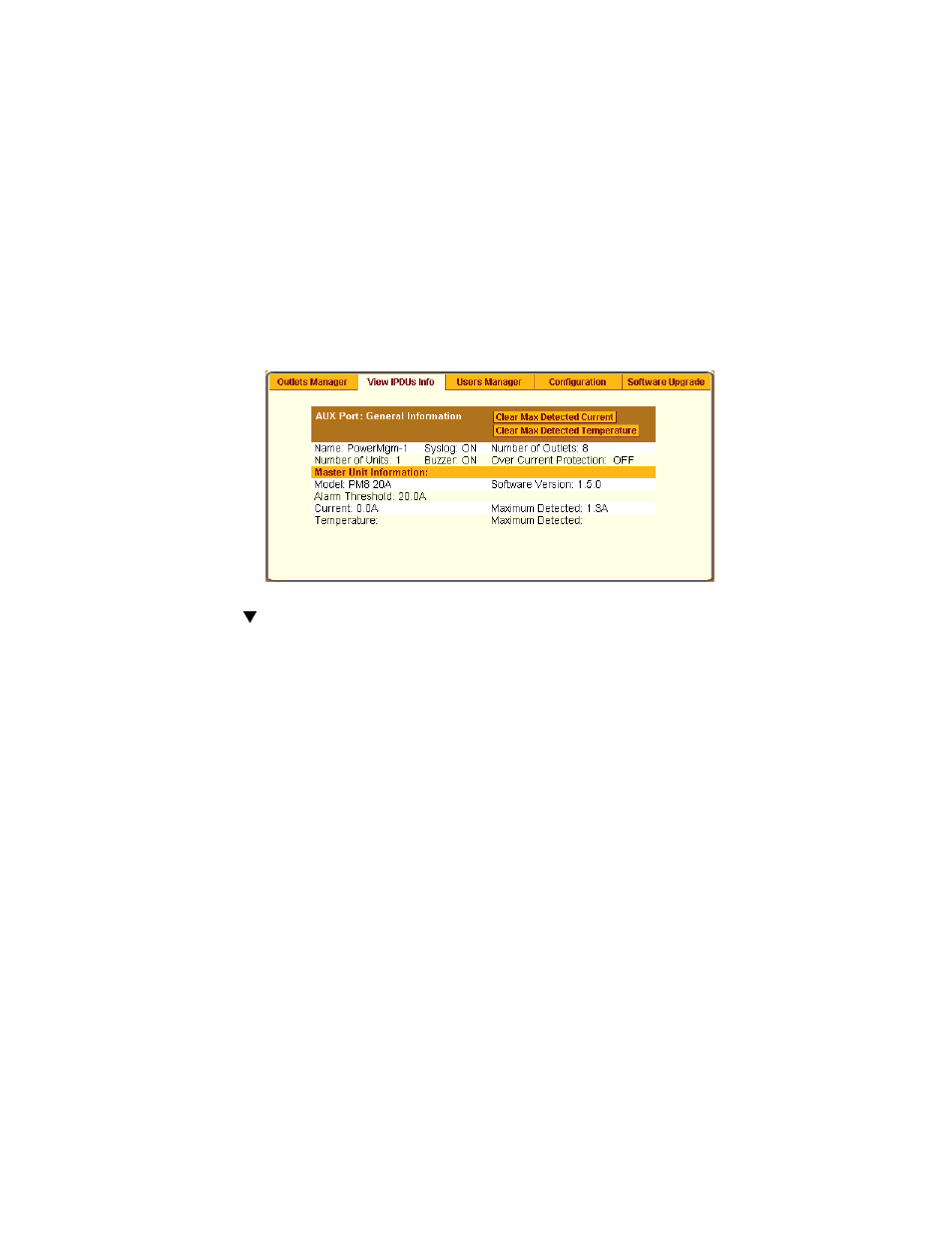 To view and reset ipdu information, Users manager, To view and reset ipdu information” on | Cyclades User's Guide User Manual | Page 181 / 506