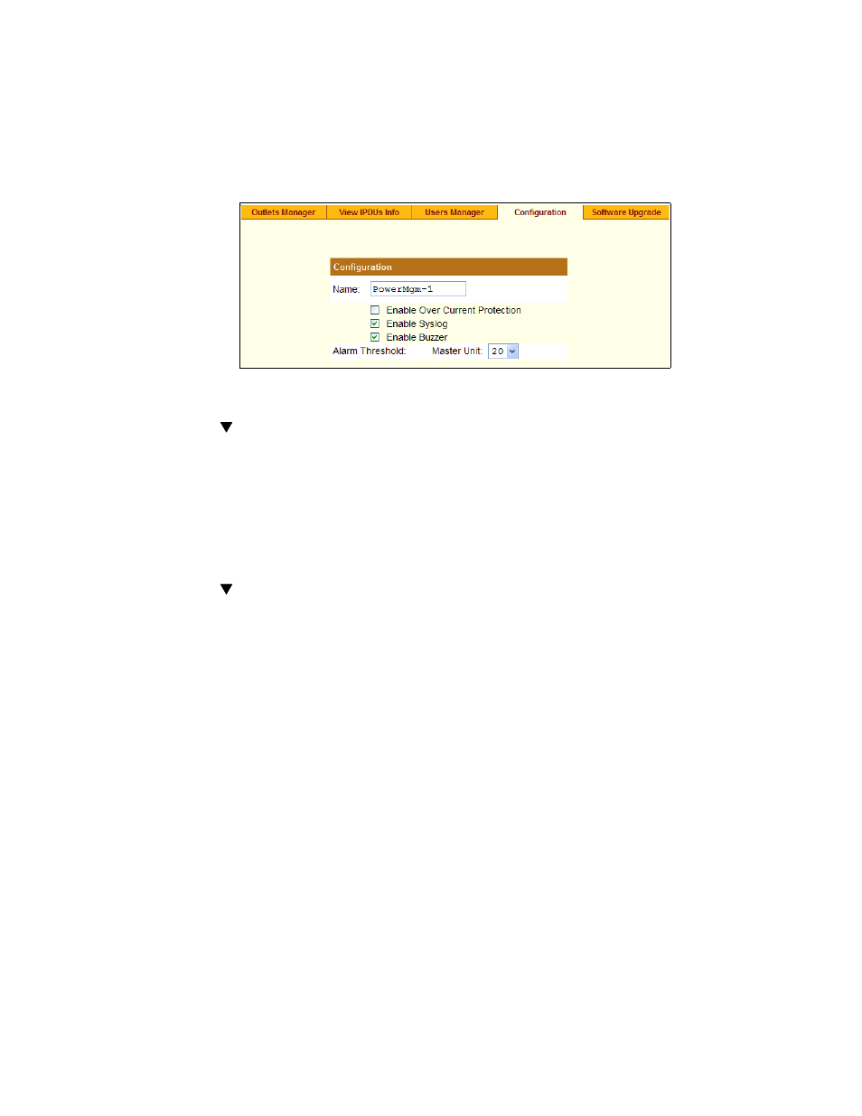 To specify or change the alias of an ipdu, To specify or change the alias of an, To configure creation of alarms and syslog | Files for ipdus, To configure creation of alarms and | Cyclades User's Guide User Manual | Page 184 / 506