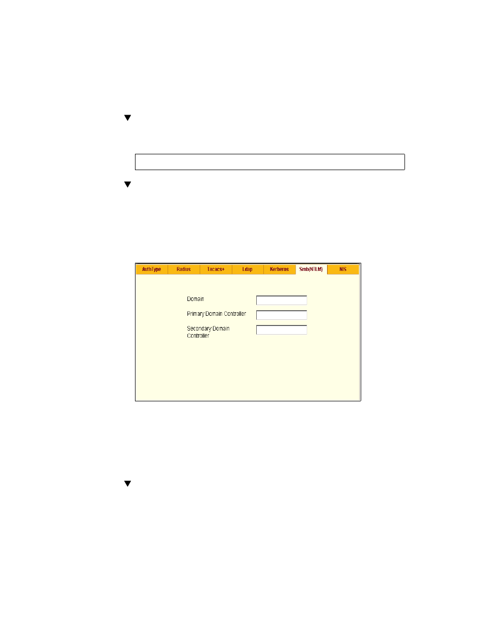 To configure group authorization on a ldap server, To configure an smb(ntlm) authentication server, To configure group authorization on a ntlm server | Cyclades User's Guide User Manual | Page 230 / 506