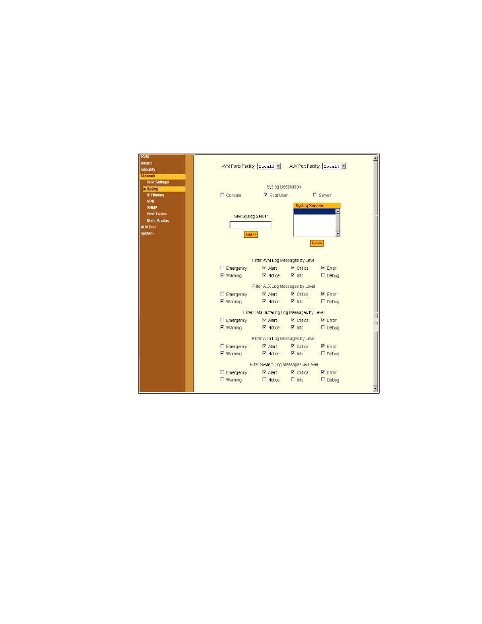 Syslog | Cyclades User's Guide User Manual | Page 247 / 506