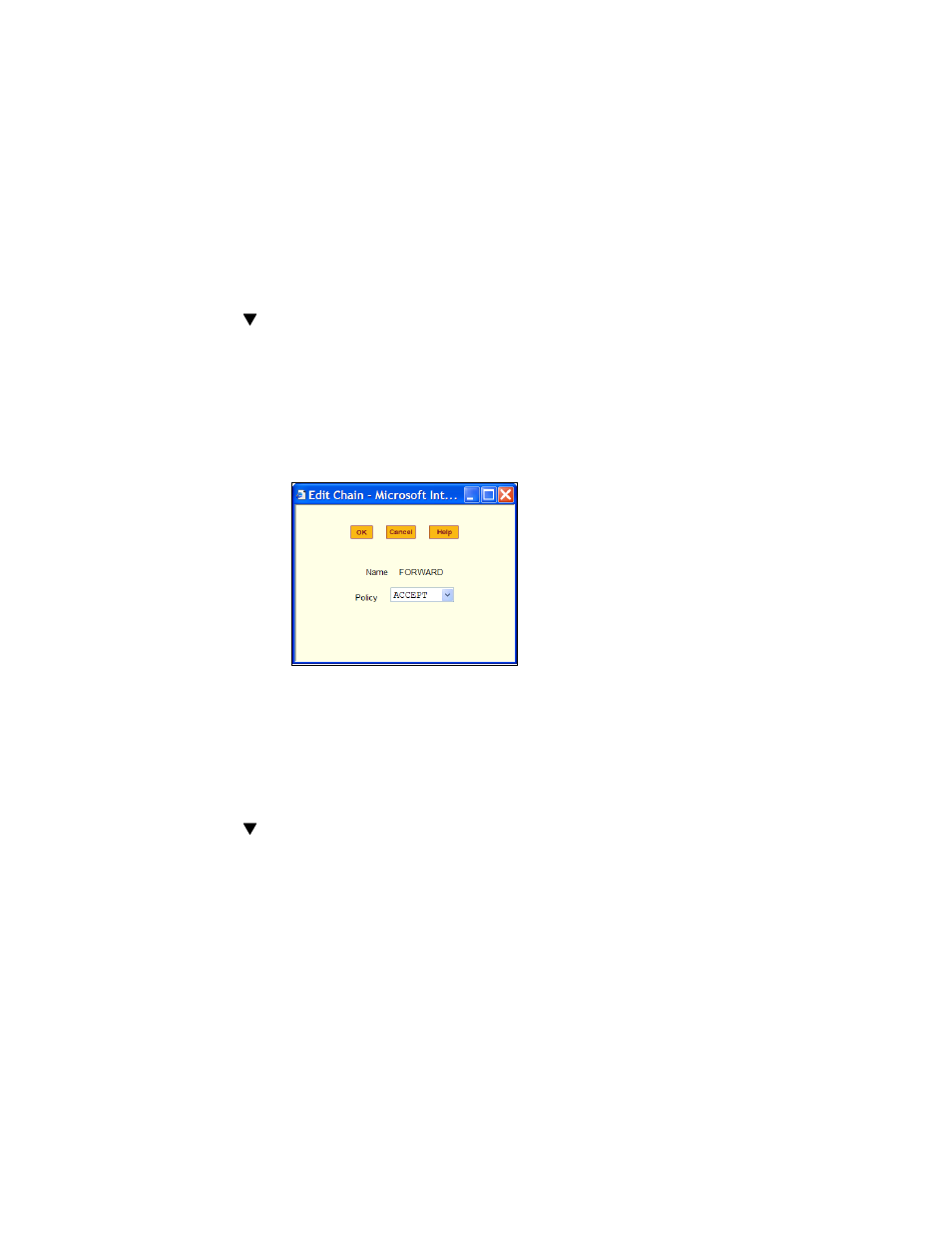 To edit a chain for ip filtering, To add a rule for ip filtering | Cyclades User's Guide User Manual | Page 260 / 506