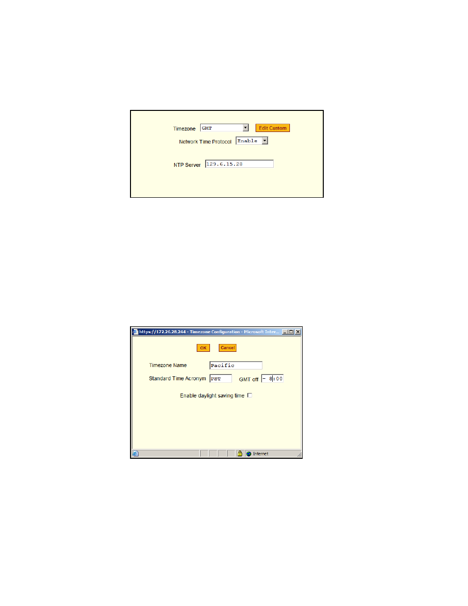 Setting up customized timezone configuration | Cyclades User's Guide User Manual | Page 287 / 506