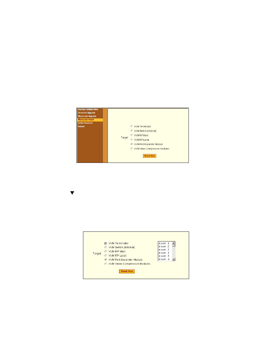 Microcode reset, To reset the microcode after upgrade | Cyclades User's Guide User Manual | Page 310 / 506