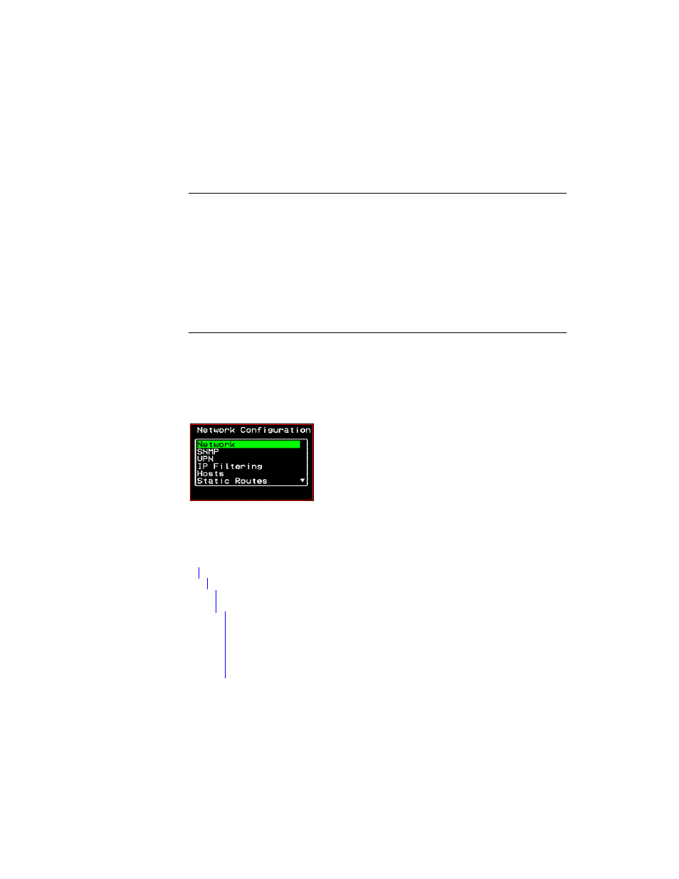 Network configuration screens [osd | Cyclades User's Guide User Manual | Page 382 / 506