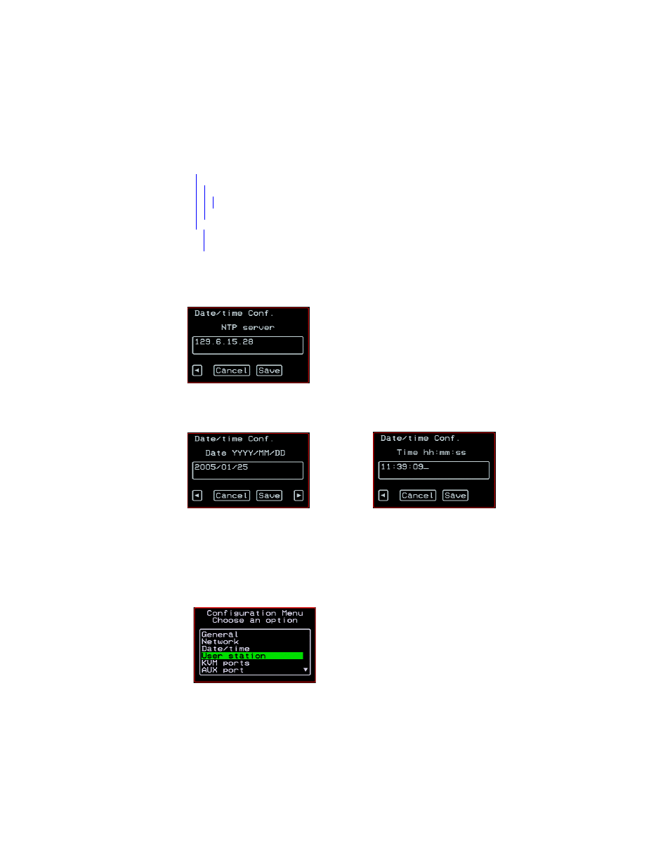 User station screens | Cyclades User's Guide User Manual | Page 406 / 506