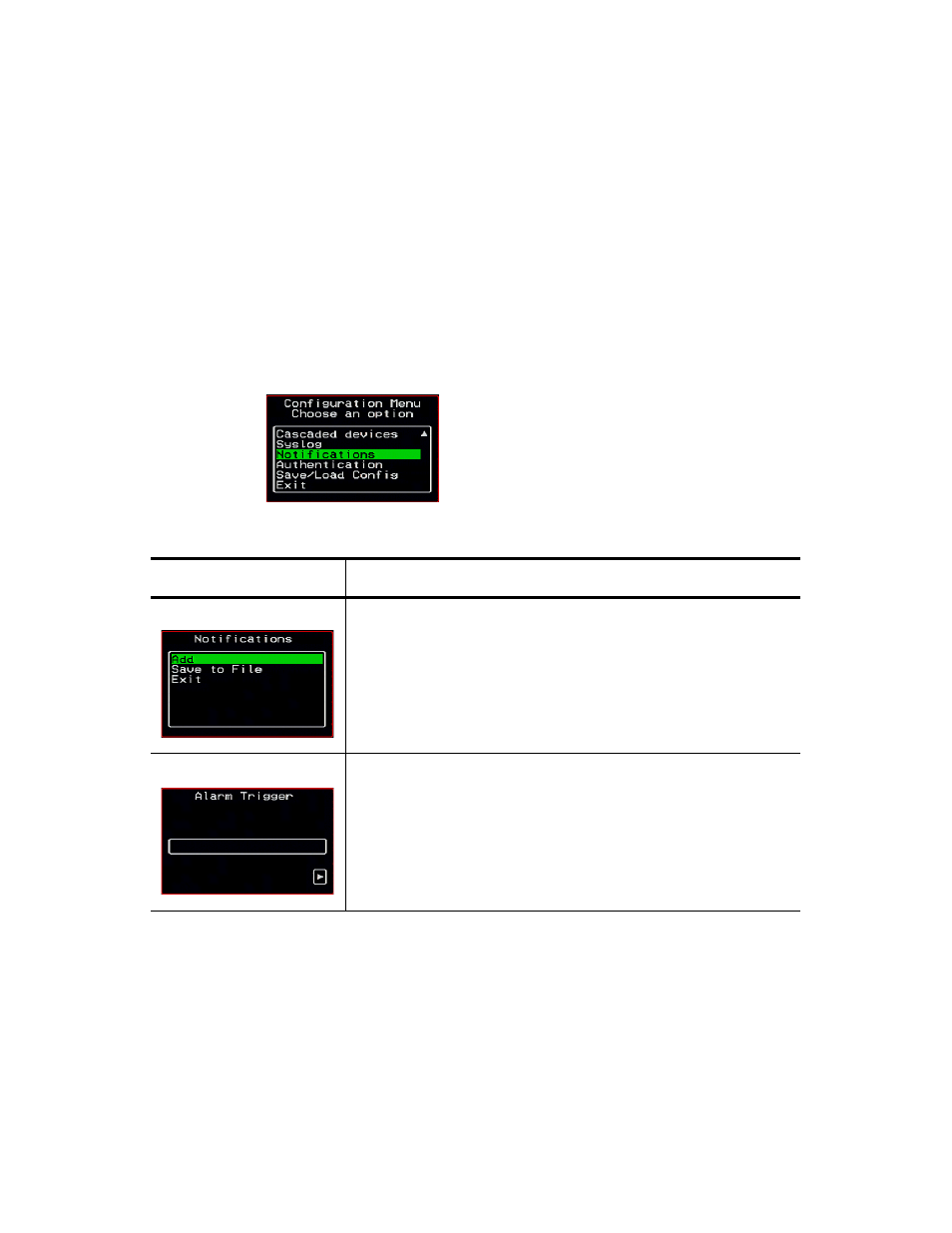 Notification screens | Cyclades User's Guide User Manual | Page 427 / 506