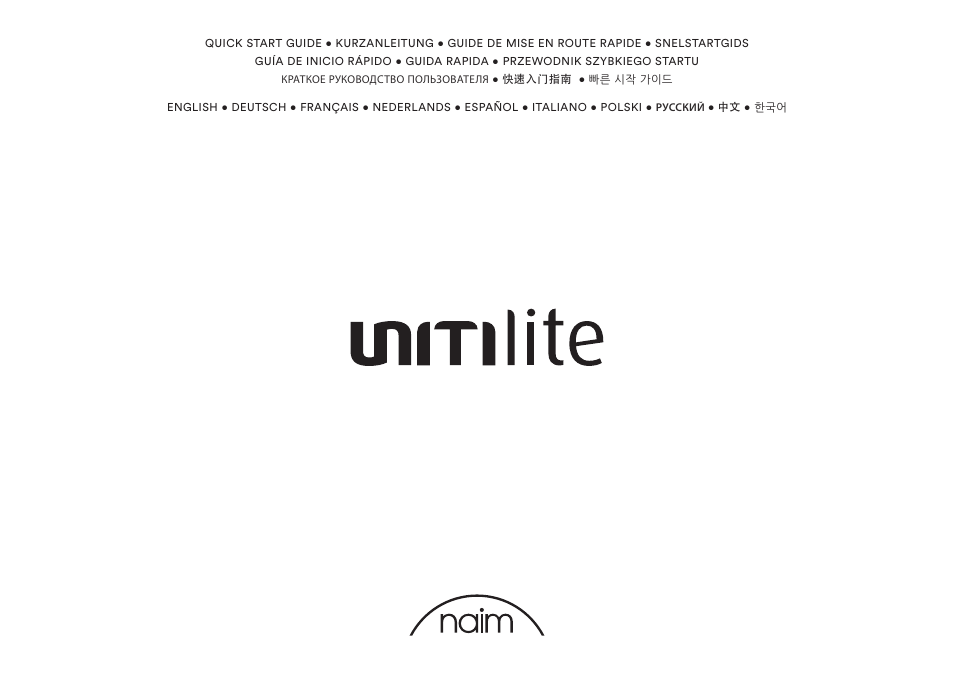 Naim Audio UnitiLite User Manual | 36 pages