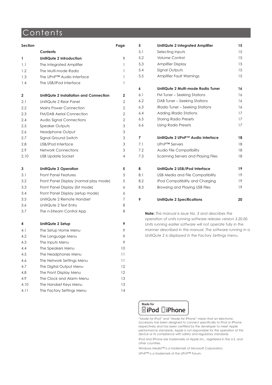Naim Audio UnitiQute 2 User Manual | Page 2 / 22
