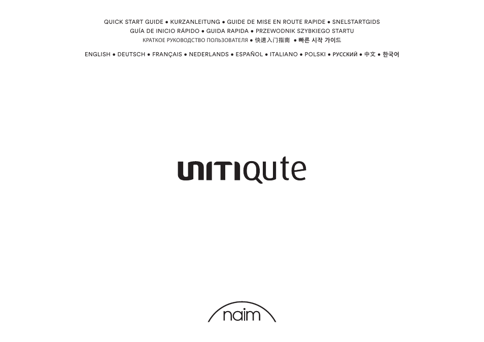 Naim Audio UnitiQute 2 User Manual | 36 pages