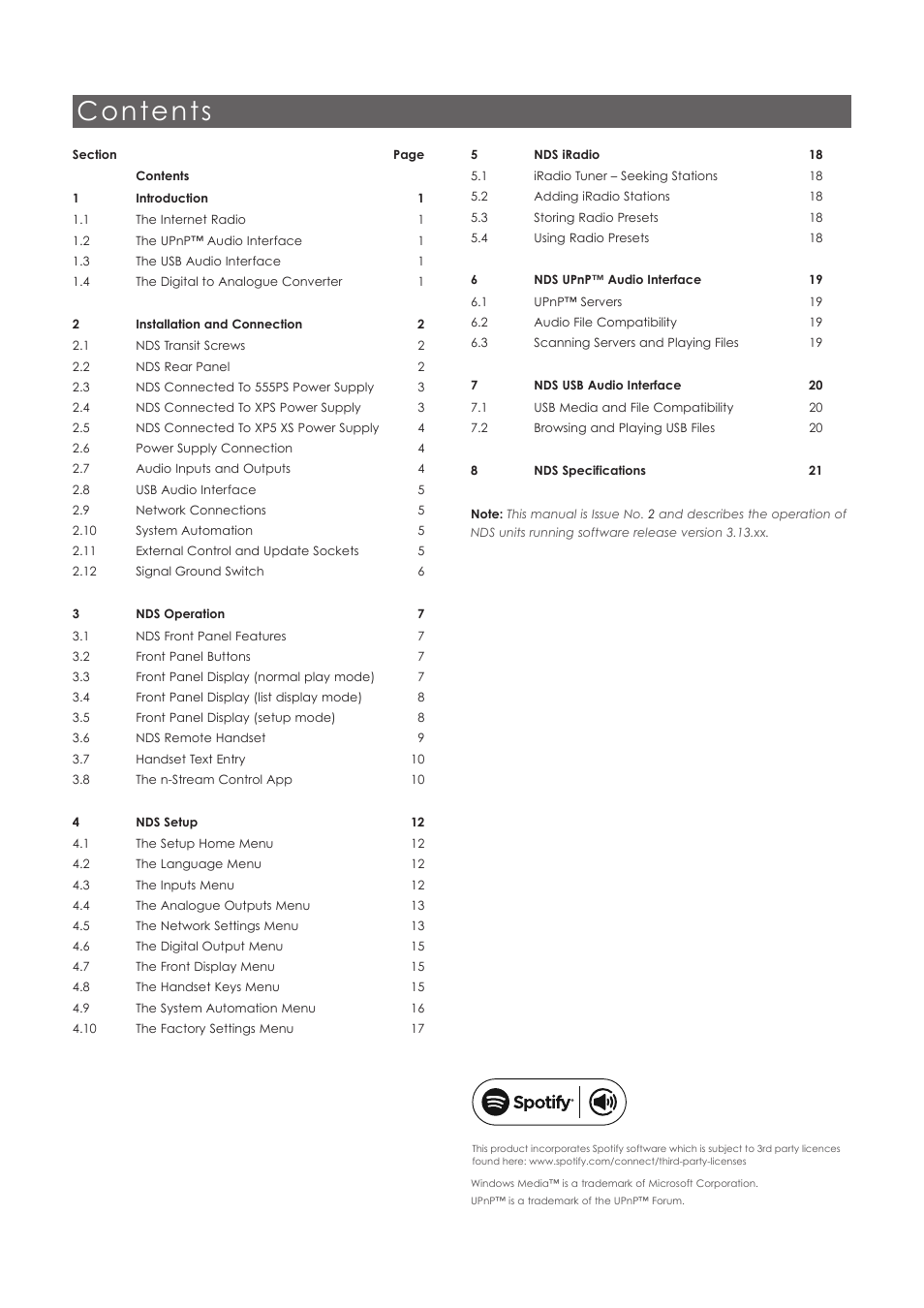 Naim Audio NDS User Manual | Page 2 / 23