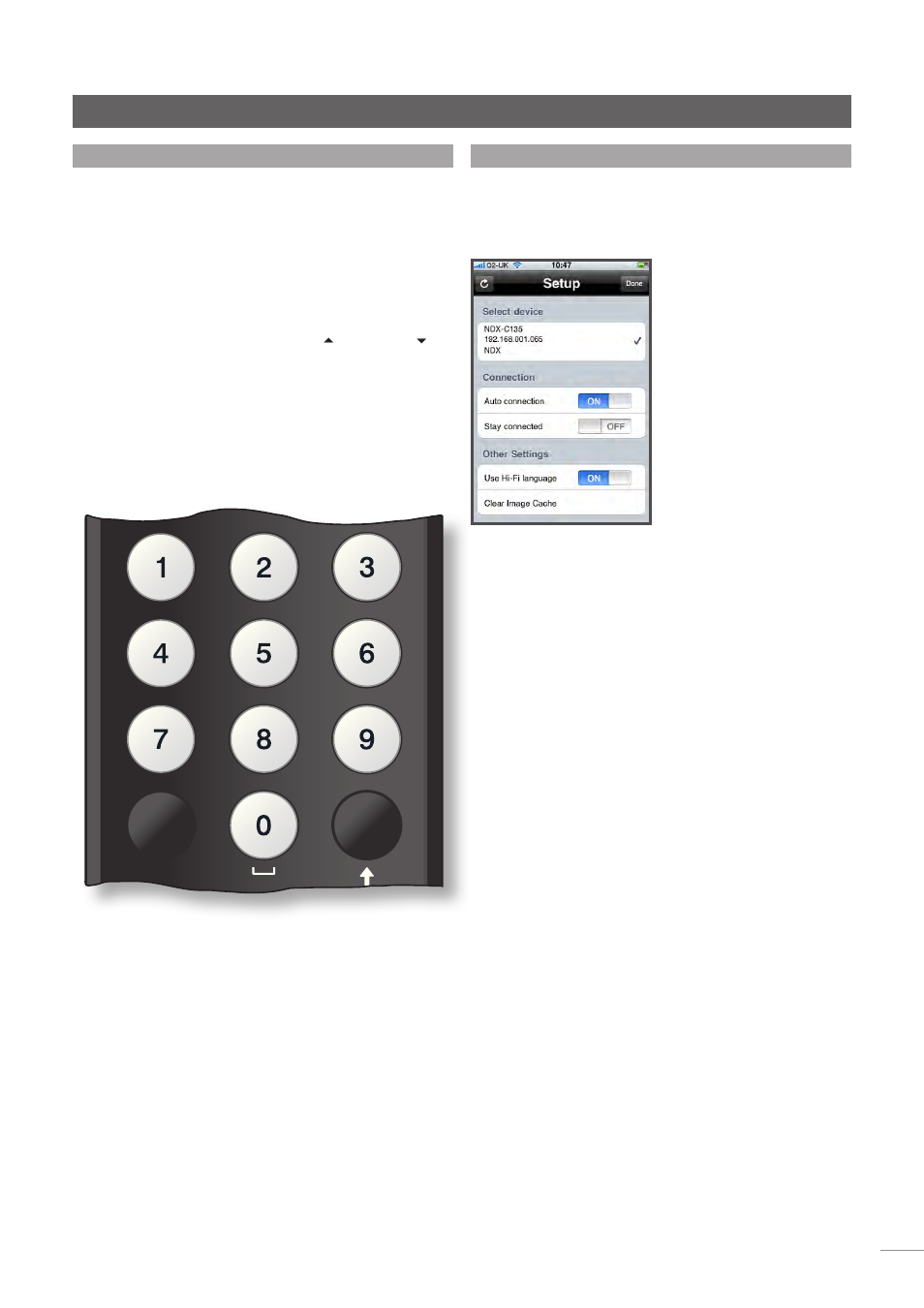 7 handset text entry, 8 the n-stream control app, Operation | Ok list, Disp | Naim Audio NDX User Manual | Page 11 / 23
