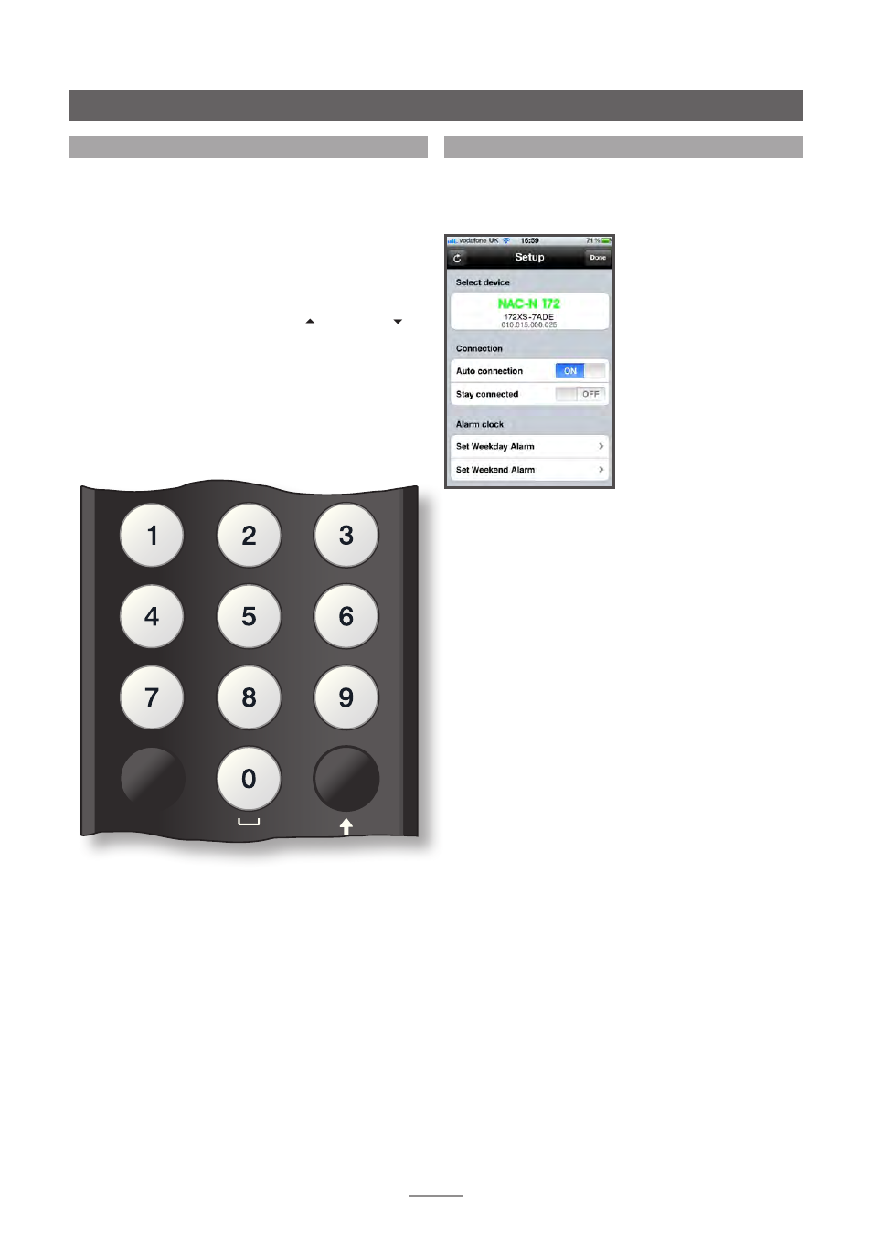 7 handset text entry, 8 the n-stream control app, Nac-n 172 xs operation | Ok list, Disp | Naim Audio NAC-N 172 XS User Manual | Page 11 / 24