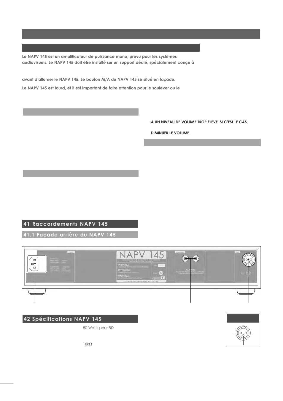 Amplificateur de puissance napv 145, 40 installation et utilisation | Naim Audio NAC-N 172 XS User Manual | Page 128 / 178