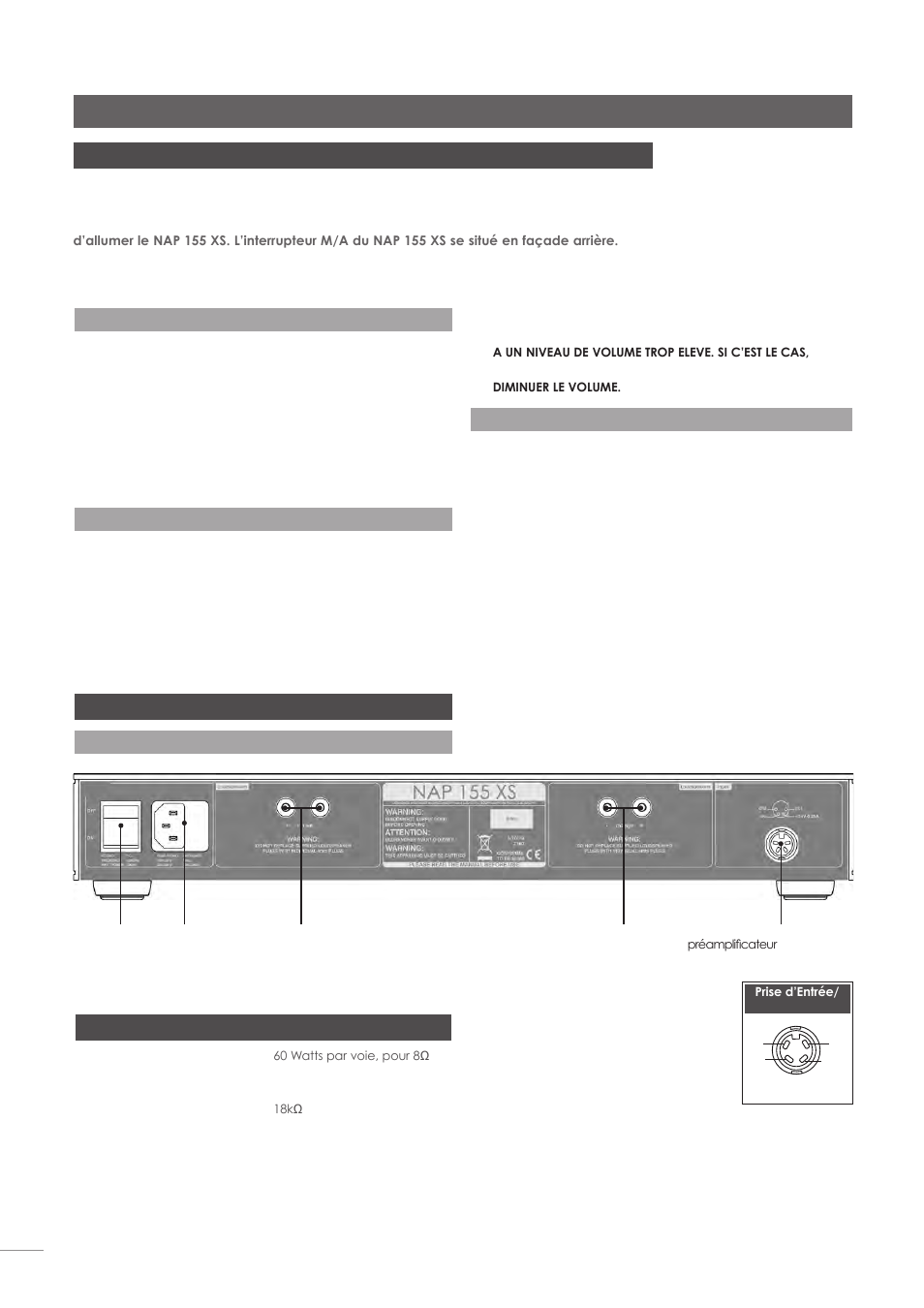 Amplificateur de puissance nap 155 xs, 46 installation et utilisation | Naim Audio NAC-N 172 XS User Manual | Page 130 / 178