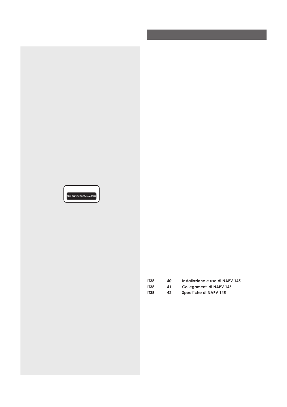 Indice, Istruzioni di sicurezza, Nota | Naim Audio NAC-N 172 XS User Manual | Page 134 / 178