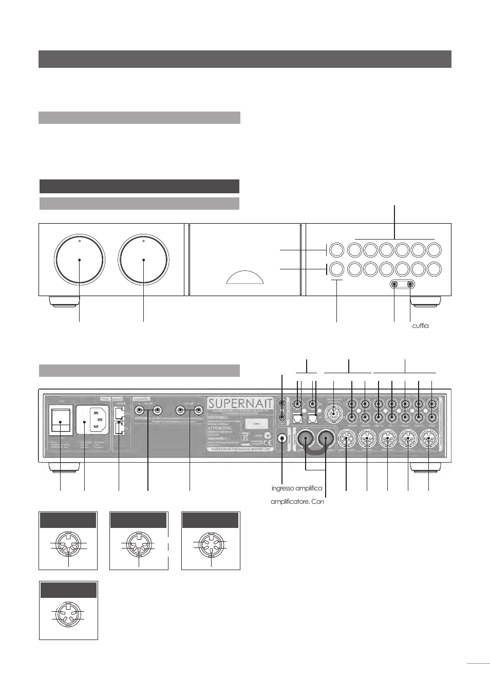 Amplificatore integrato supernait, 2 pannello posteriore supernait | Naim Audio NAC-N 172 XS User Manual | Page 153 / 178