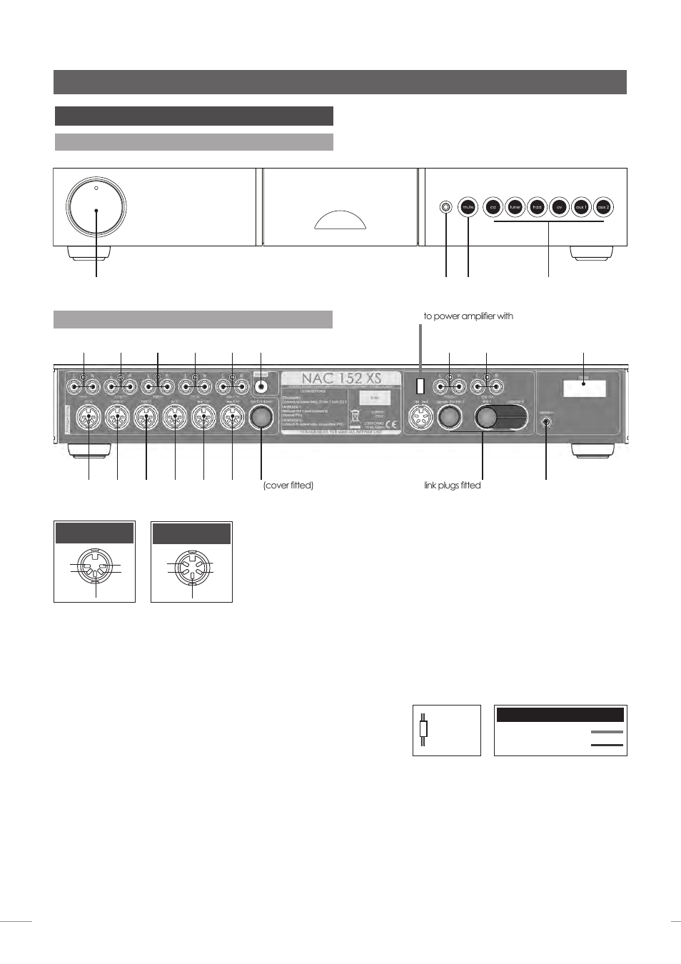 Nac 152 xs preamplifier, 2 nac 152 xs rear, 1 nac 152 xs front | Naim Audio NAC-N 172 XS User Manual | Page 16 / 178