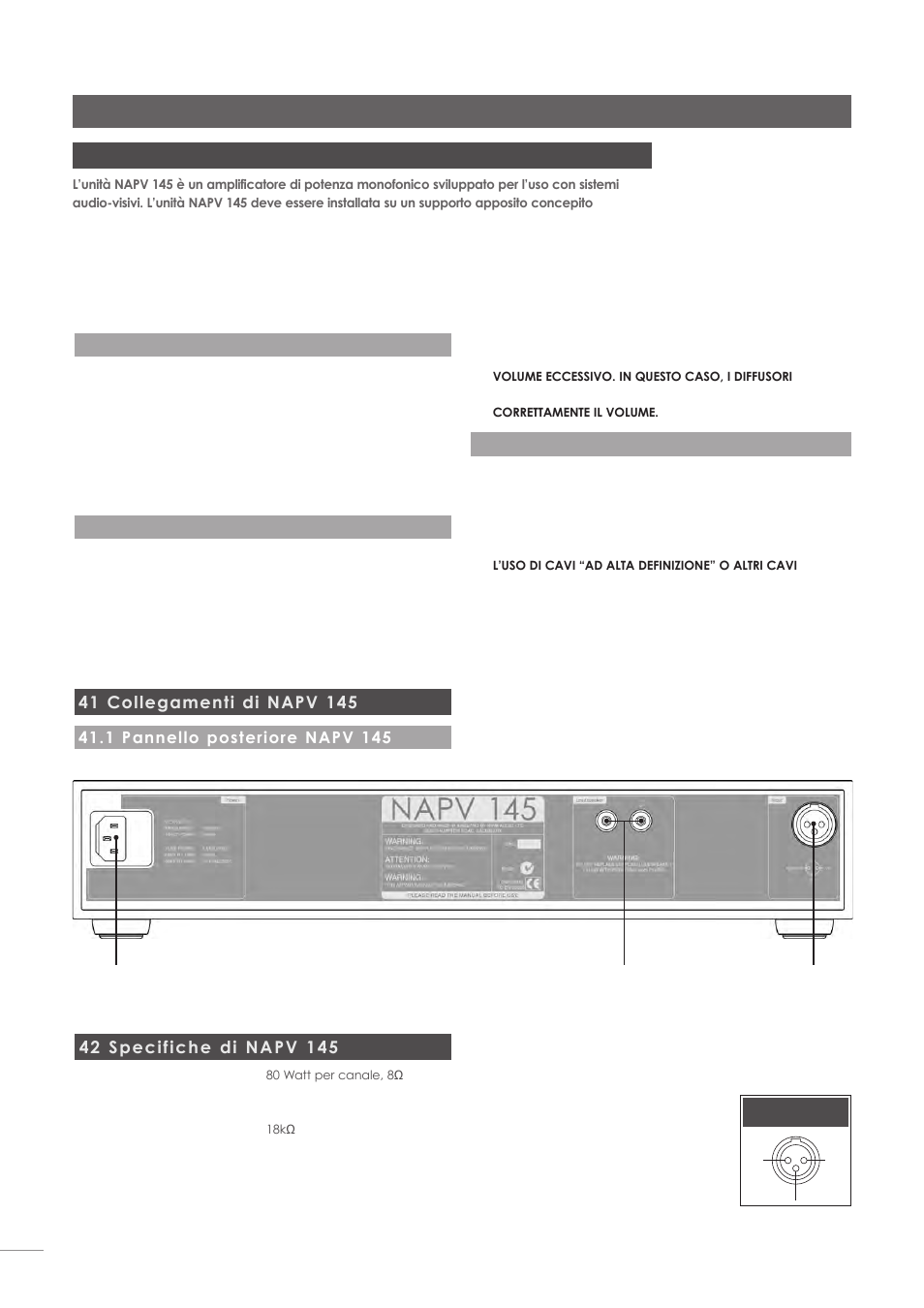 Amplificatore di potenza napv 145, 40 installazione e uso | Naim Audio NAC-N 172 XS User Manual | Page 172 / 178