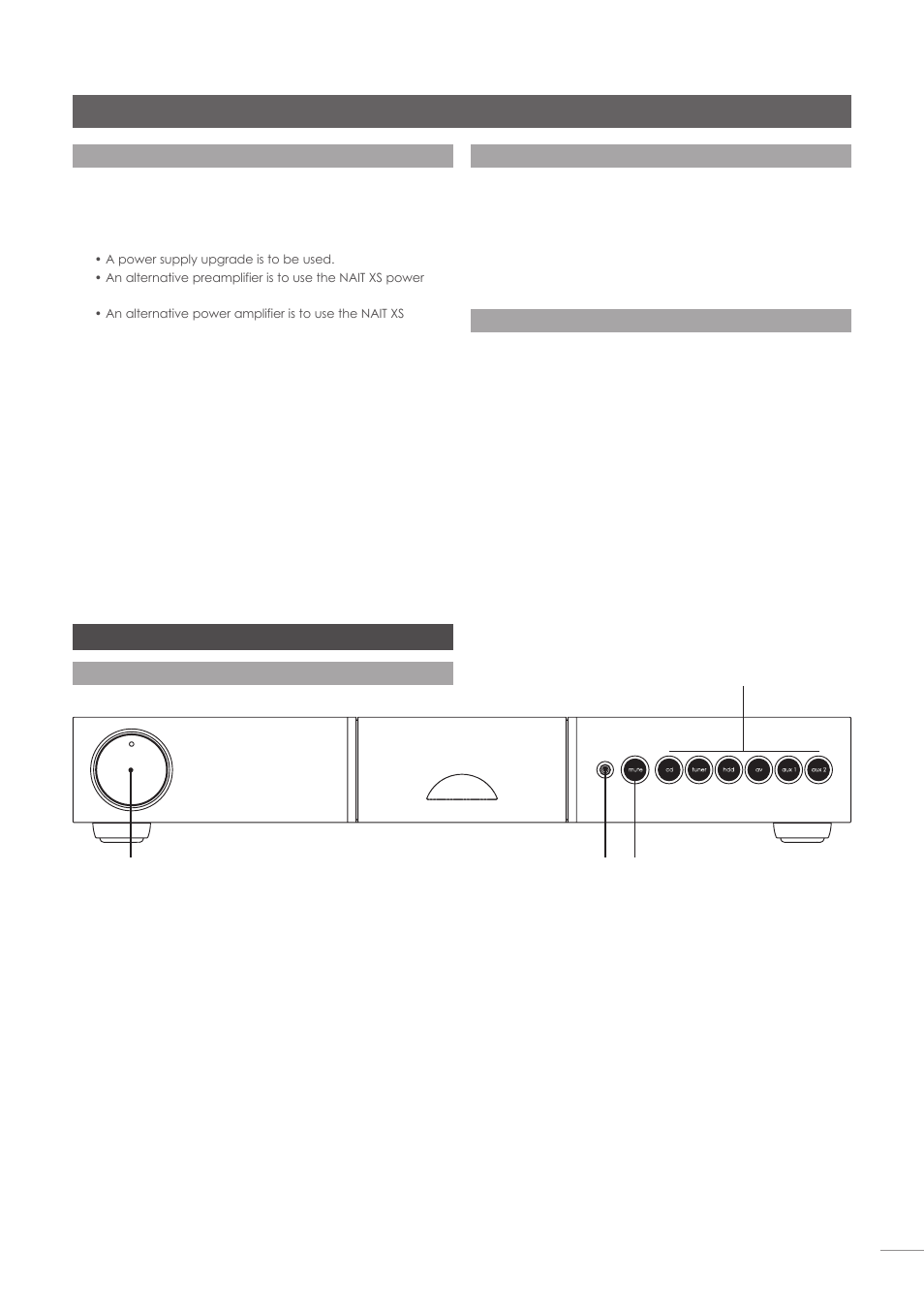 Nait xs integrated amplifier, 23 nait xs controls and connections | Naim Audio NAC-N 172 XS User Manual | Page 25 / 178