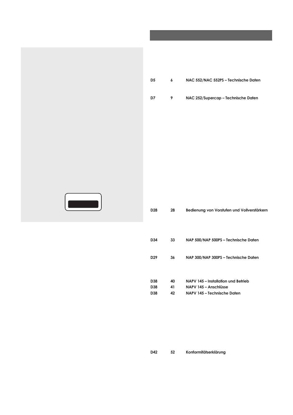 Inhalt, Sicherheitshinweise | Naim Audio NAC-N 172 XS User Manual | Page 46 / 178