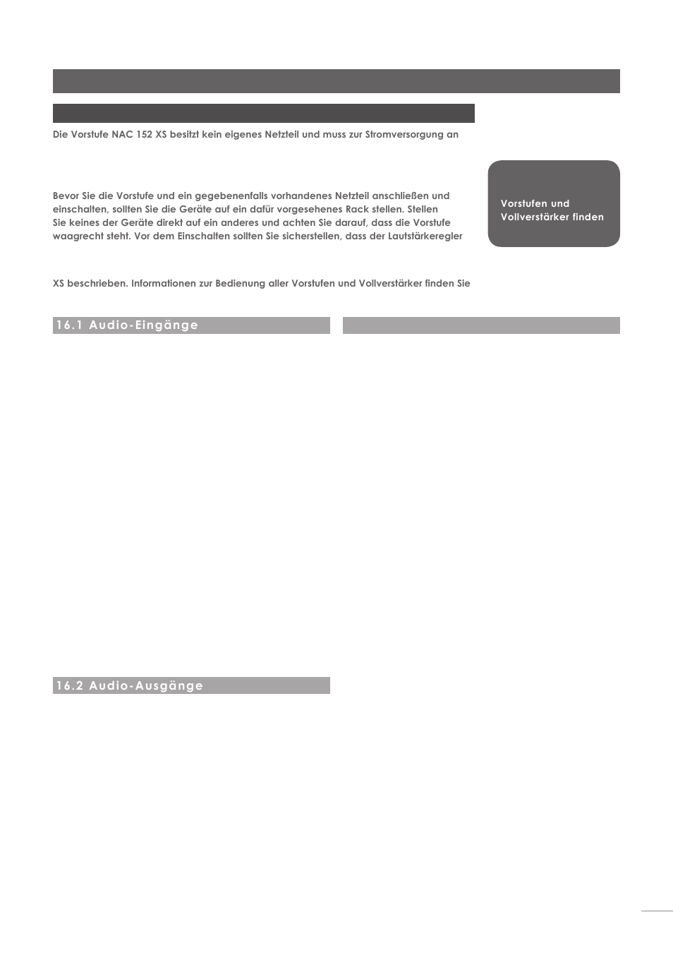 Vorstufe nac 152 xs | Naim Audio NAC-N 172 XS User Manual | Page 59 / 178