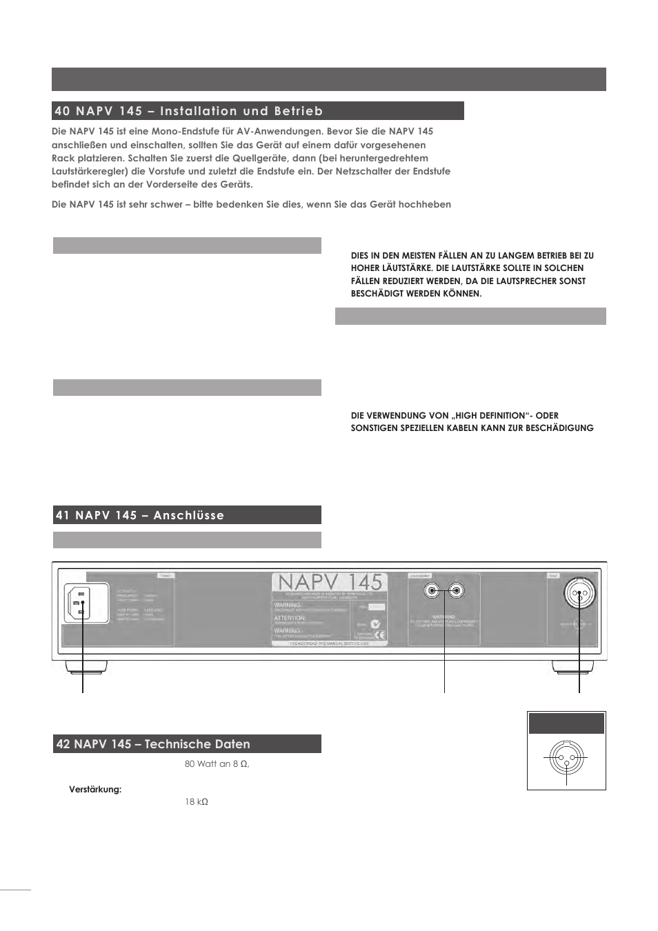 Endstufe napv 145 | Naim Audio NAC-N 172 XS User Manual | Page 84 / 178