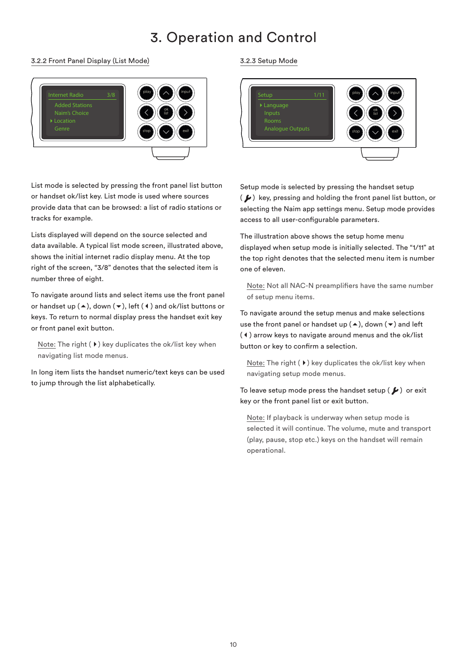 Operation and control | Naim Audio NAC-N 272 User Manual | Page 12 / 32