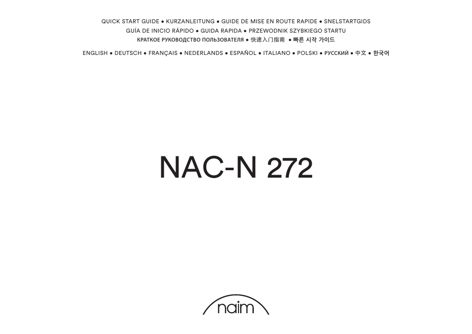 Naim Audio NAC-N 272 User Manual | 36 pages