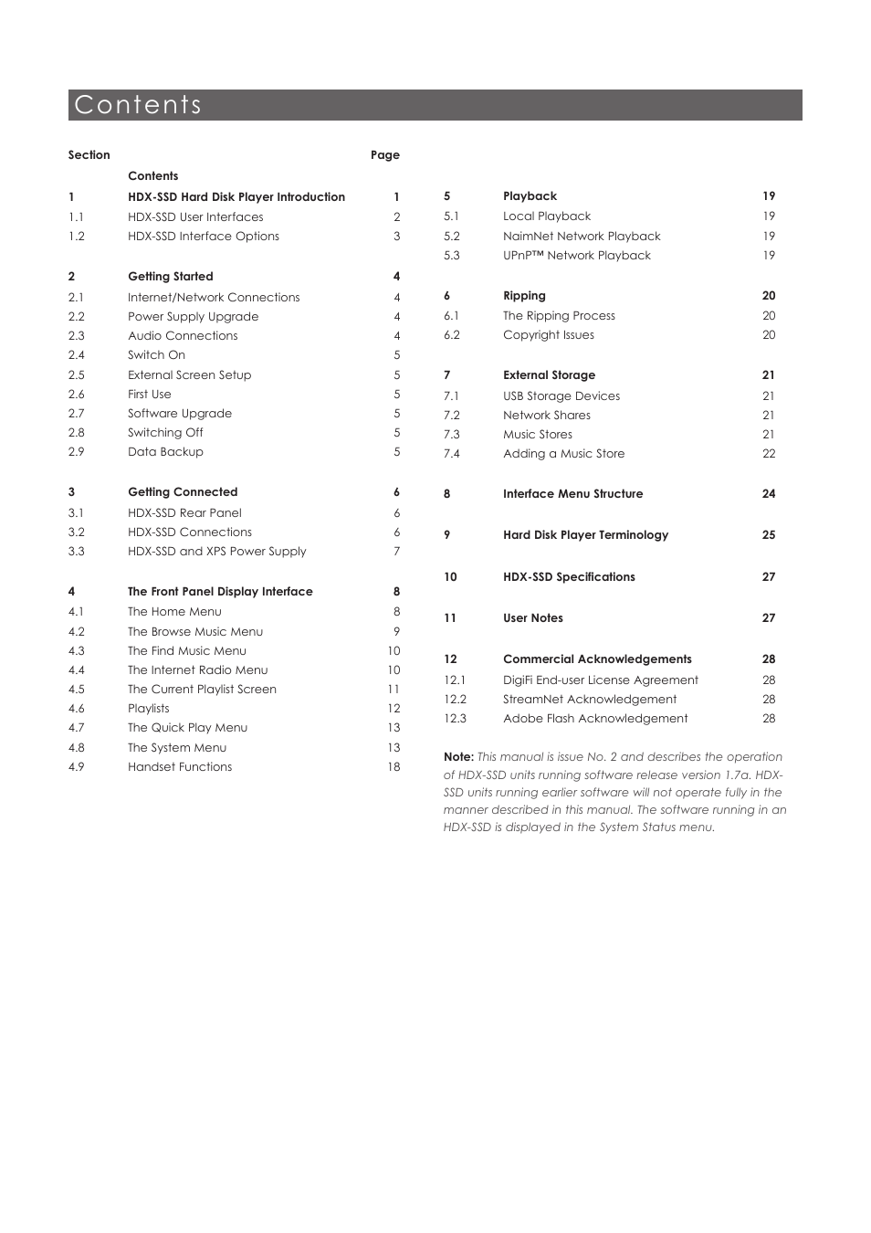 Naim Audio HDX User Manual | Page 2 / 30