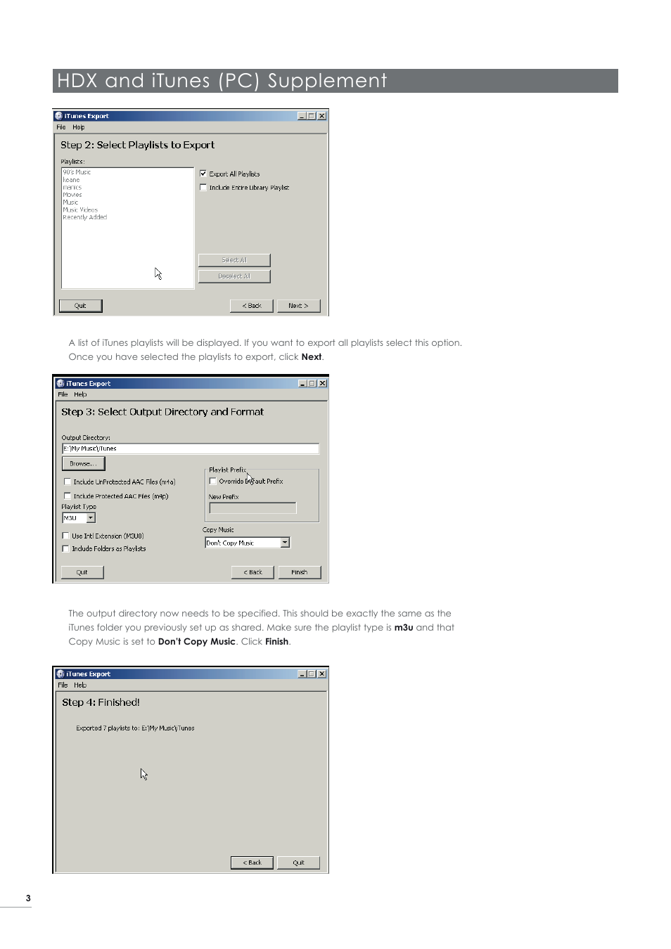 Hdx and itunes (pc) supplement | Naim Audio HDX User Manual | Page 4 / 6