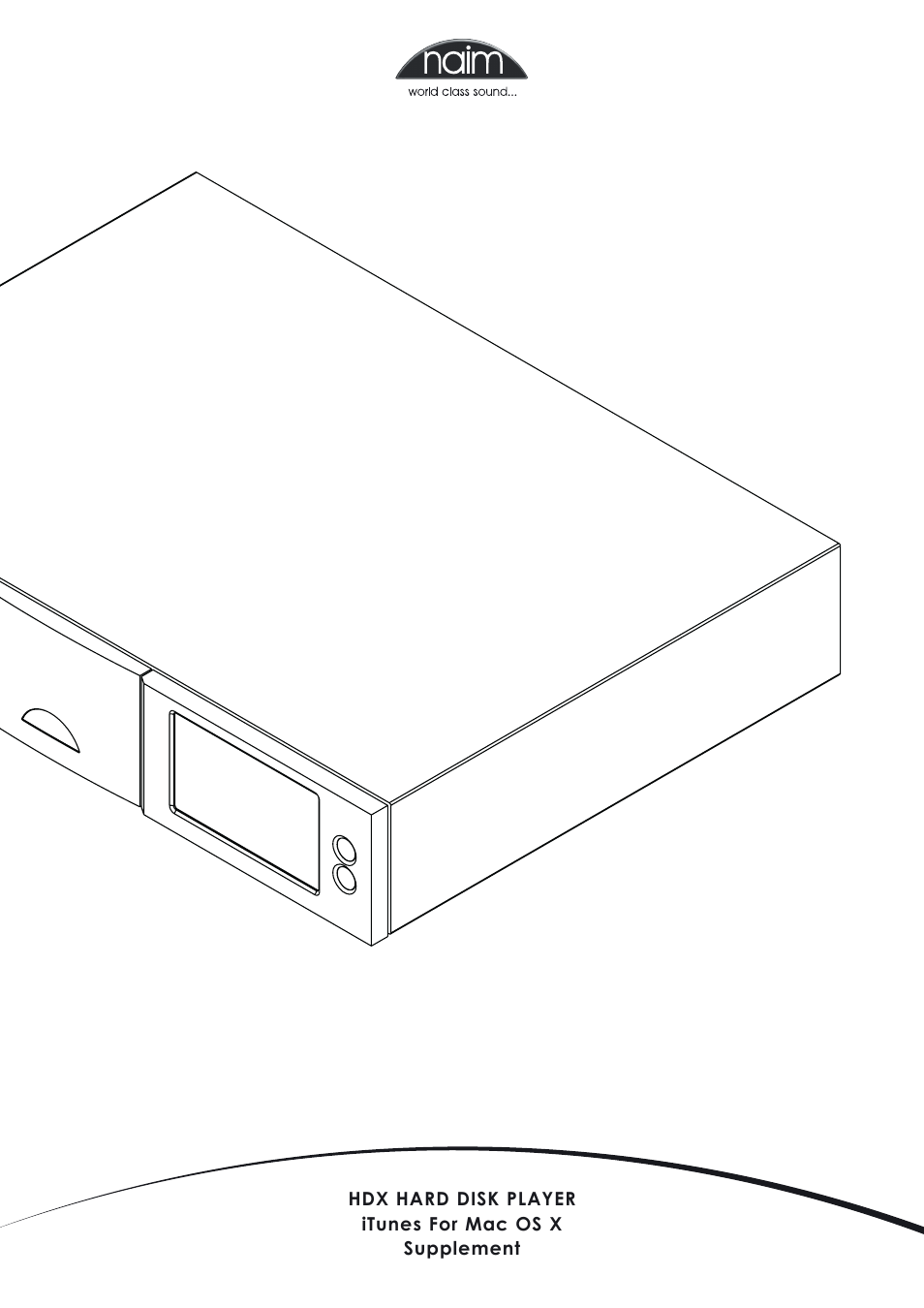 Naim Audio HDX User Manual | 8 pages