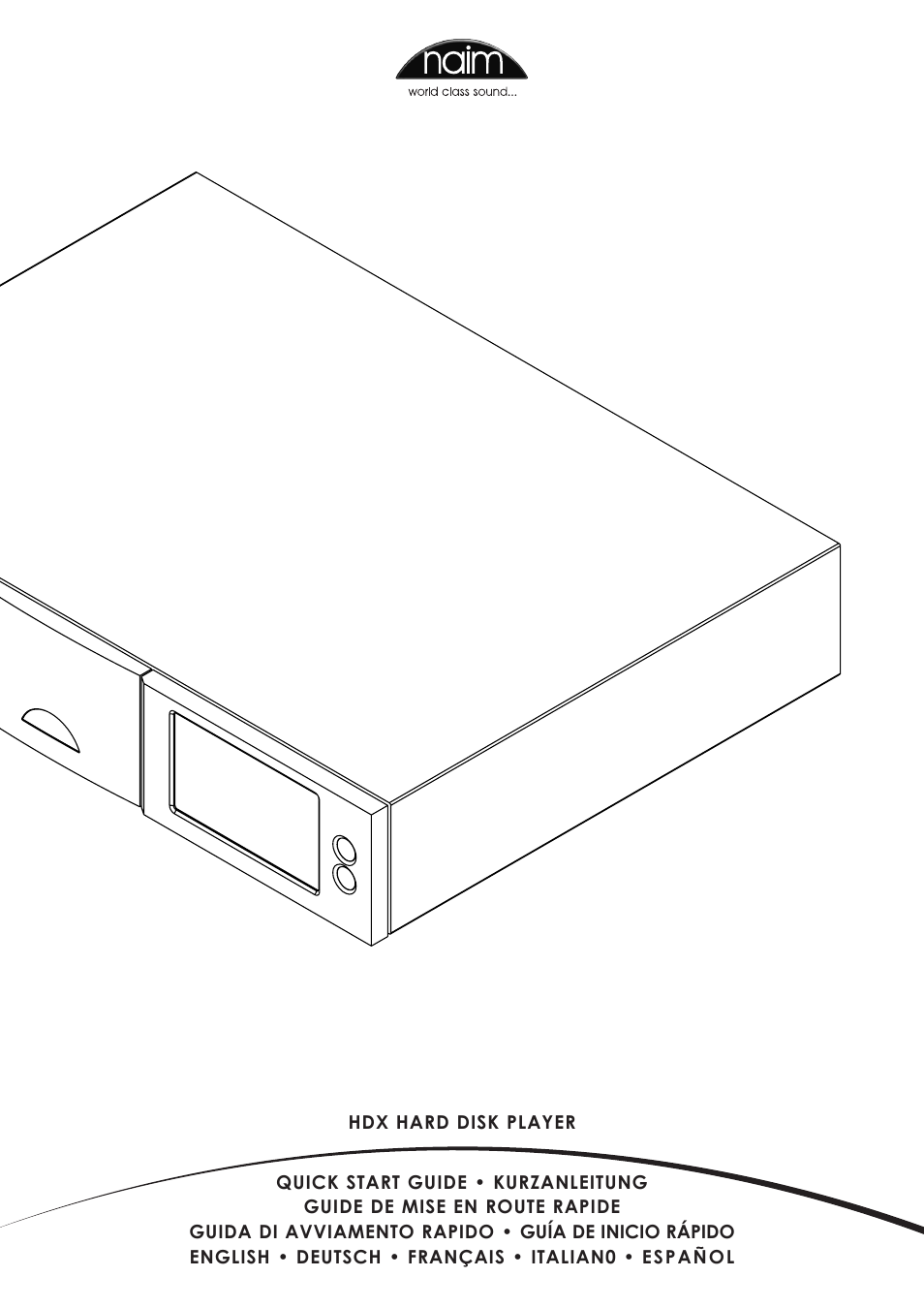 Naim Audio HDX User Manual | 12 pages
