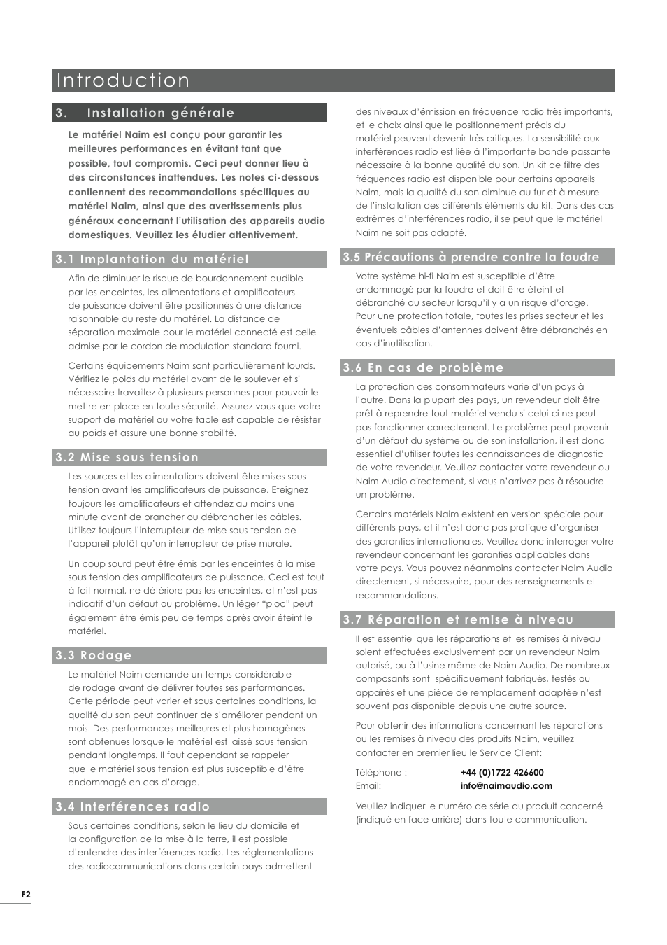 Introduction | Naim Audio NAT05 XS User Manual | Page 20 / 34