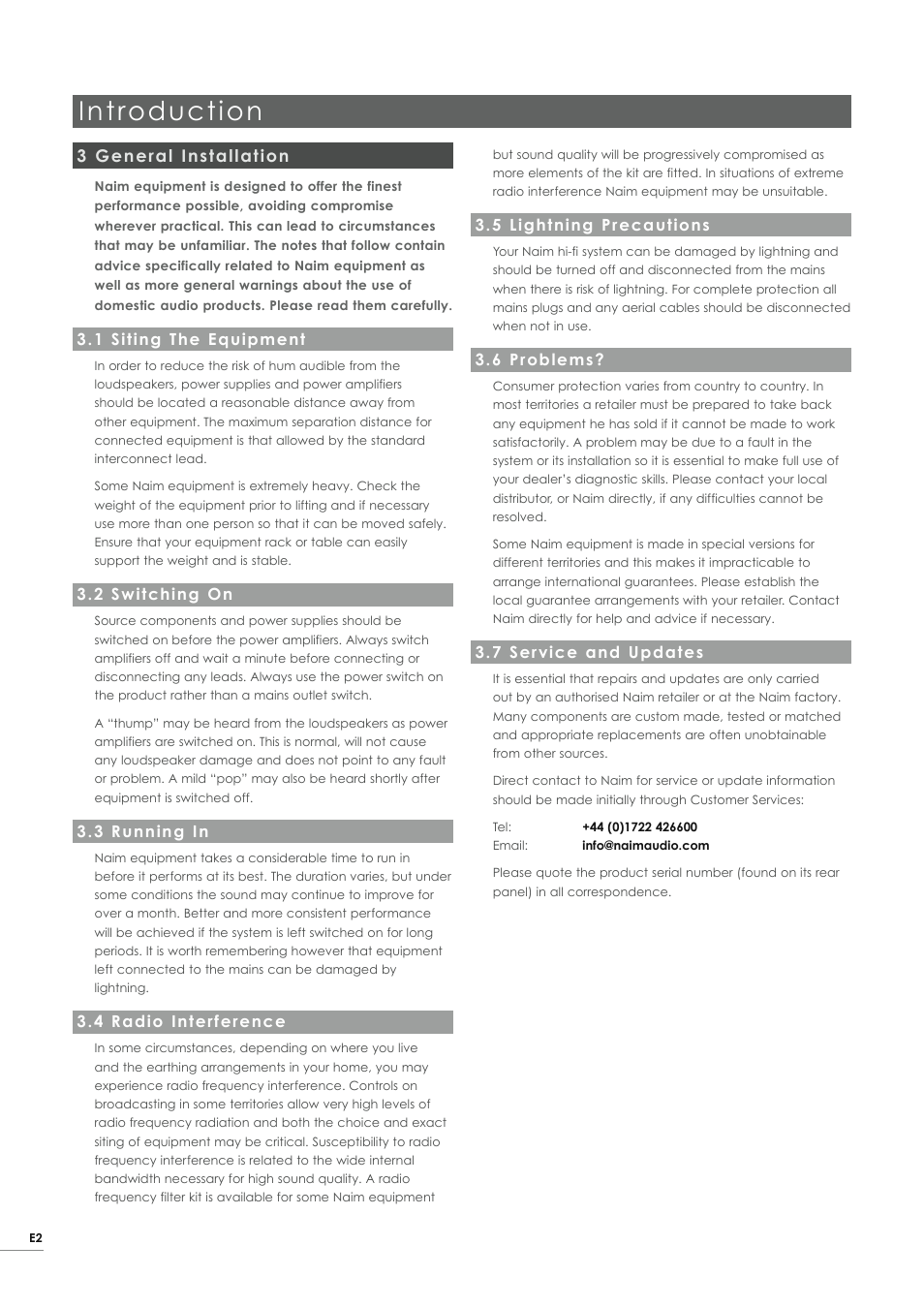 Introduction | Naim Audio NAT05 XS User Manual | Page 4 / 34