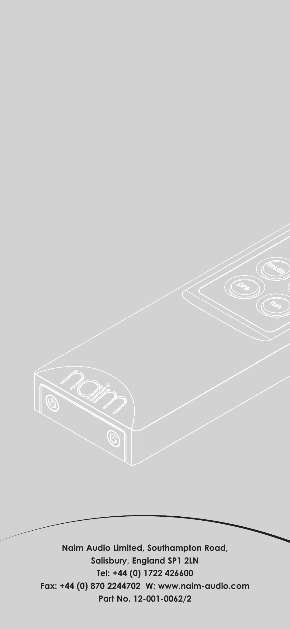 Naim Audio CD555 User Manual | Page 12 / 12