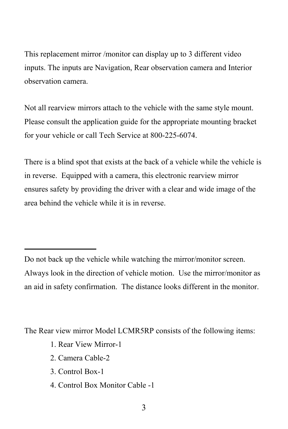 Preface, Packing list | Audiovox LCMR5RP User Manual | Page 4 / 14