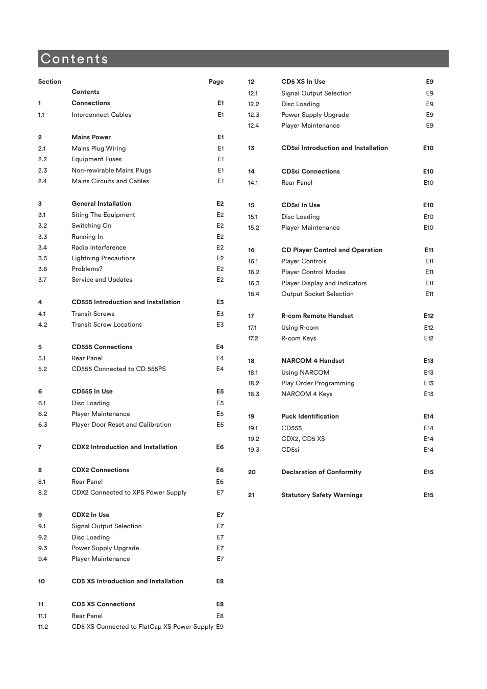 Naim Audio CD555 User Manual | Page 2 / 18