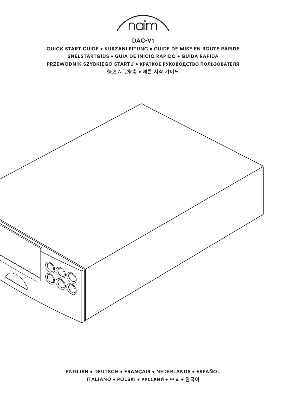 Naim Audio DAC-V1 User Manual | 22 pages