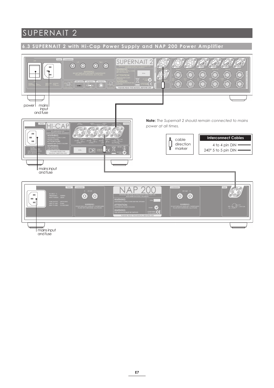 Supernait 2 | Naim Audio SUPERNAIT 2 User Manual | Page 9 / 23